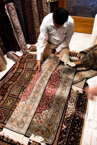 One of the rugs we almost purchased that night! Beautiful! 